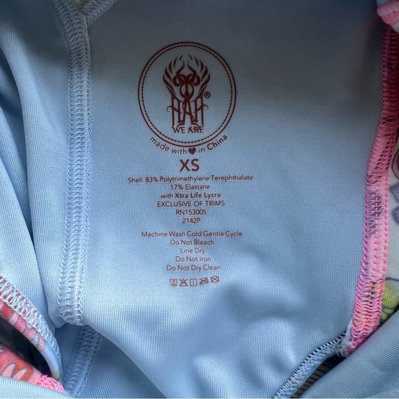 We are HAH “Hot as Hell” Gloves Off Women's Bodysuit Swimsuit Size XS #C24471 - Picture 11 of 14